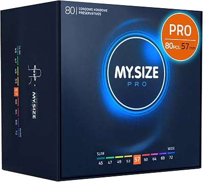 MY.SIZE PRO Condom Size 4, 57 mm, 80 Condoms - Perfect fit and a Suitable Size for Everybody
