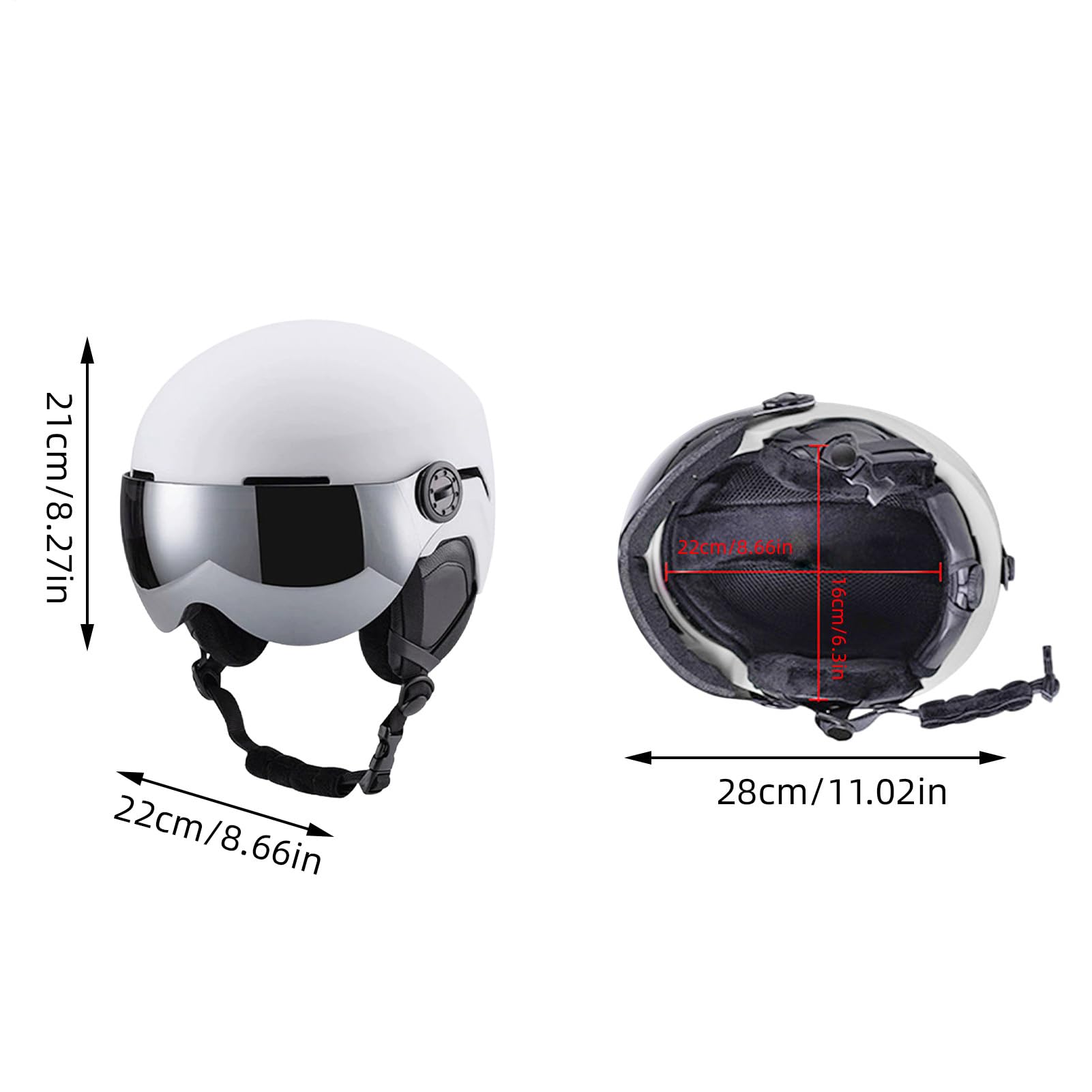 Snowboardowy Ciepły, Amortyzujący, Snowboard, Gogle, Czapka | narciarski i gogle zimowe Dla Mężczyzn I Kobiet Narciarzy Dorosłych Snowboardzistów Do Zjazdu Na Sporty Outdoorowe