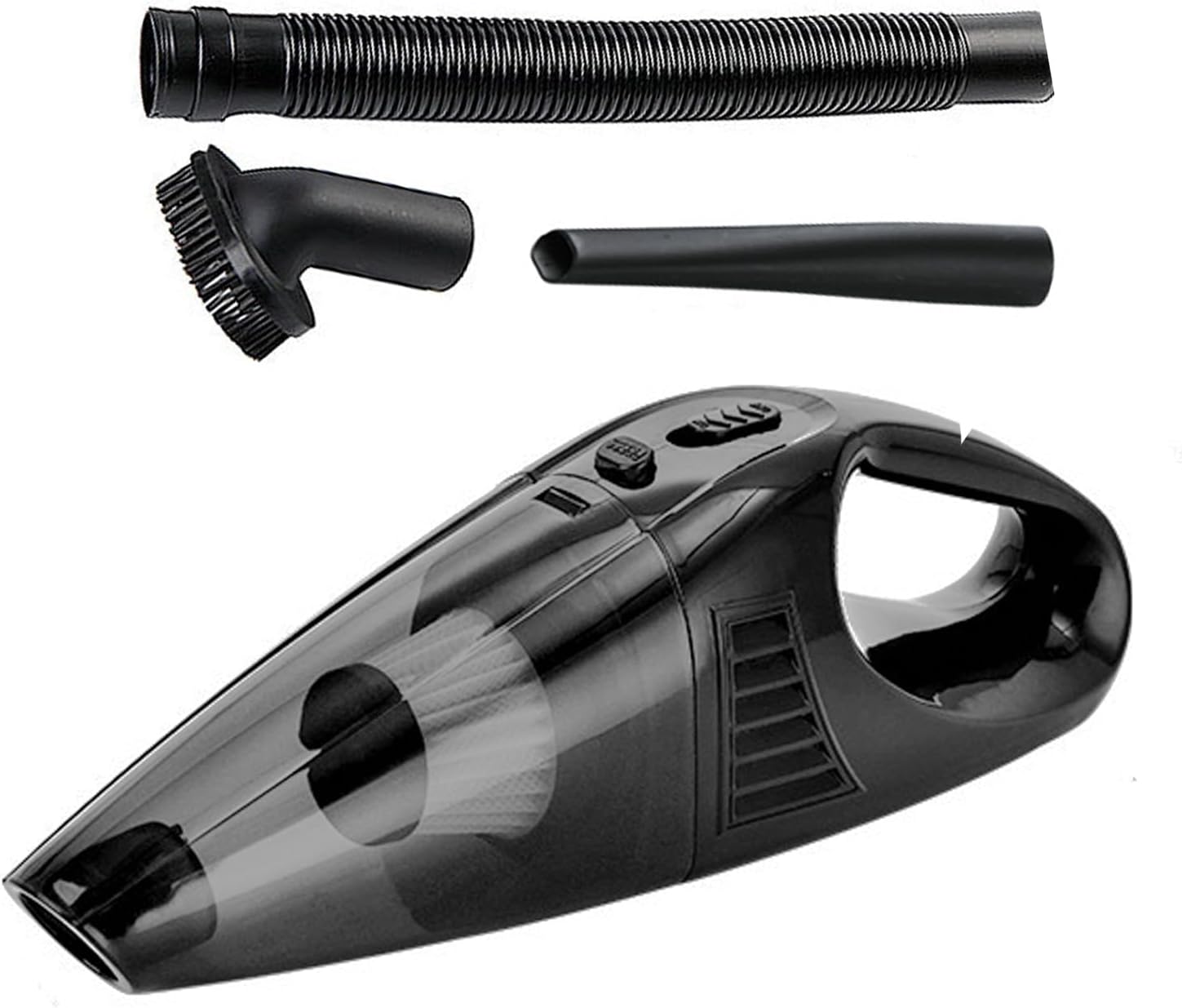 Aspiradora de mano inalámbrica, aspiradora de mano para automóvil con puerto de carga USB, gran succión de bajo ruido, aspiradora recargable ligera