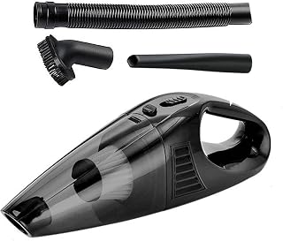 Handheld Vacuum Cordless Cleaner, Car Hand Held Vacuum with USB Charging Port, Big Suction Low Noise Lightweight Rechargeable Vacuum for Car Pet Hair Home Black