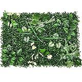 muro verde artificial precio guatemala [Fácil de instalar]: cada panel cuenta con conectores entrelazados para una fácil instalación por sí mismo. O use las bridas para sujetar el panel de privacidad exterior de vegetación artificial a una cerca o alambre de malla