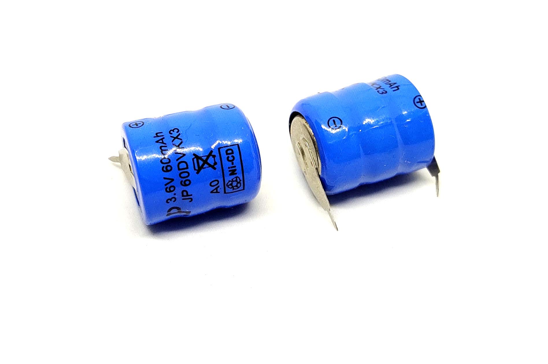 INVENTO 2pcs 3.6V 60mah Button Cell Ni-Cd CMOS Battery Non Rechargeable for Machines DIY-picture-12