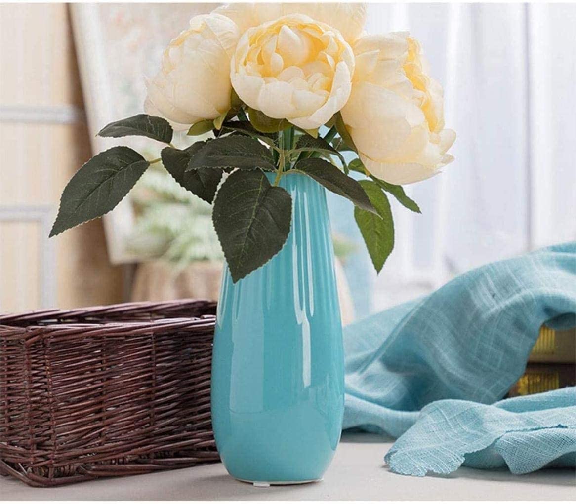 Vasen Vase aus Keramik, handgefertigtes Kunsthandwerk, kann mit Wasser gefüllt Werden, Kulturblumen können im Büro, Wohnzimmer, als Dekoration platziert Werden Deko