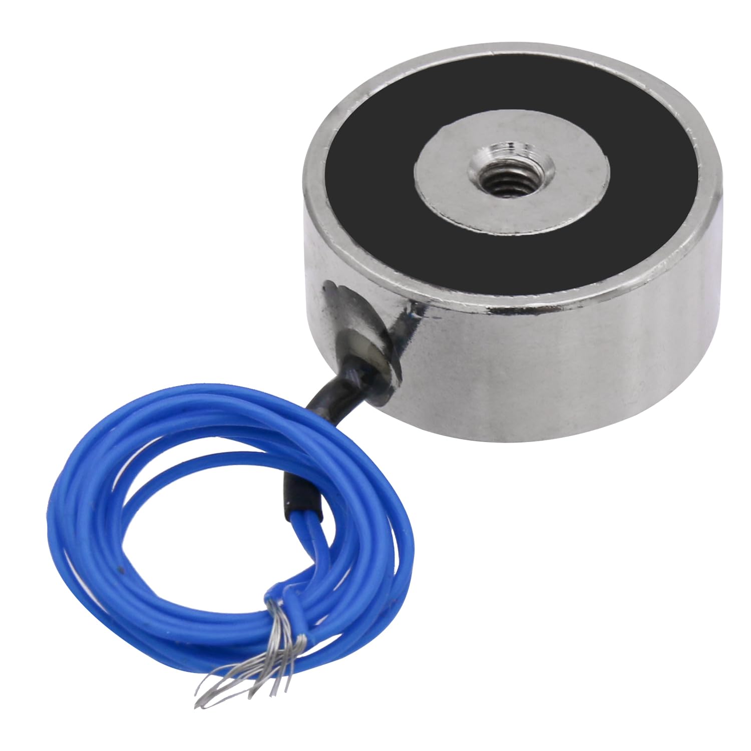Uxney DC 12V 50N 11LB/5Kg Suction Cup Round Electromagnet Magnetic Lifting Cylinder 25 x 11 mm