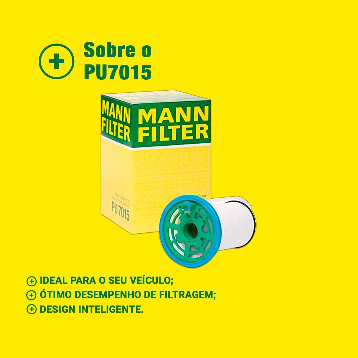 Original MANN-FILTER Fuel filter PU 7015 – For passenger cars