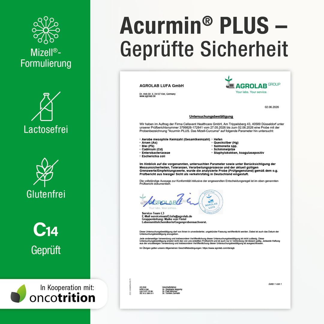 185x effektivere Kurkuma Kapseln - 10.000 mg Kurkuma Pulver/Tag - Kurkuma hochdosiert ohne Piperin - Mizell Curcuma - 95% Curcumin - mit Vitamin D3 für Knochen - Acurmin PLUS, 60 Kapseln