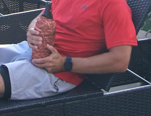 Miniatura 6 de Enfriador de botellas de cerveza de neopreno con cremallera de 40 onzas y 32 onzas  Parece una bolsa de papel marrón  Aislador reutilizable con asa