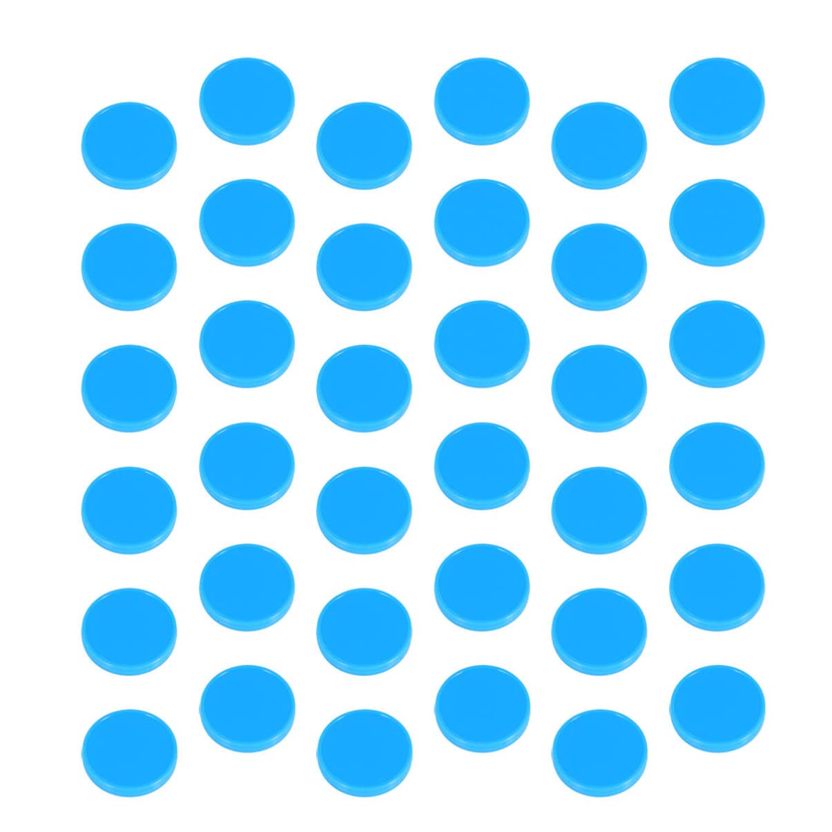 VICASKY 200pcs Colorful Counting Round Chips Plastic Game Pieces for Bingo Educational Games Math Learning Home Schooling and Classroom Activities Blue