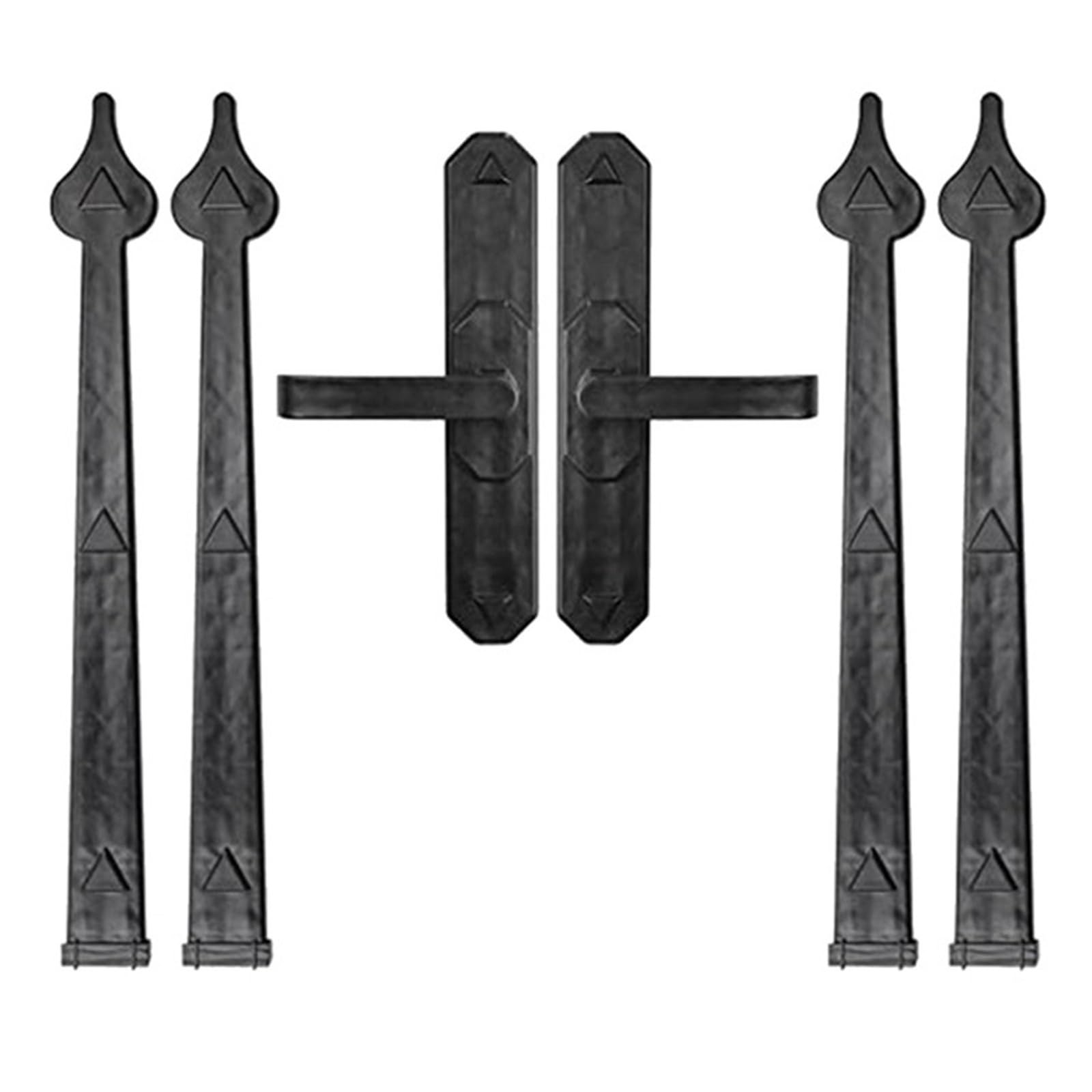 Decorative Garage Door Hardware Kit, Handle Hinges for Doors, Barn and More Hinge