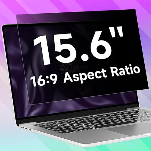 Miniatura 8 de Filtro de pantalla de privacidad para laptop de 13.3 pulgadas 1920x1080P (16:9), protector de pantalla antiluz azul, antirreflejos y antiarañazos,