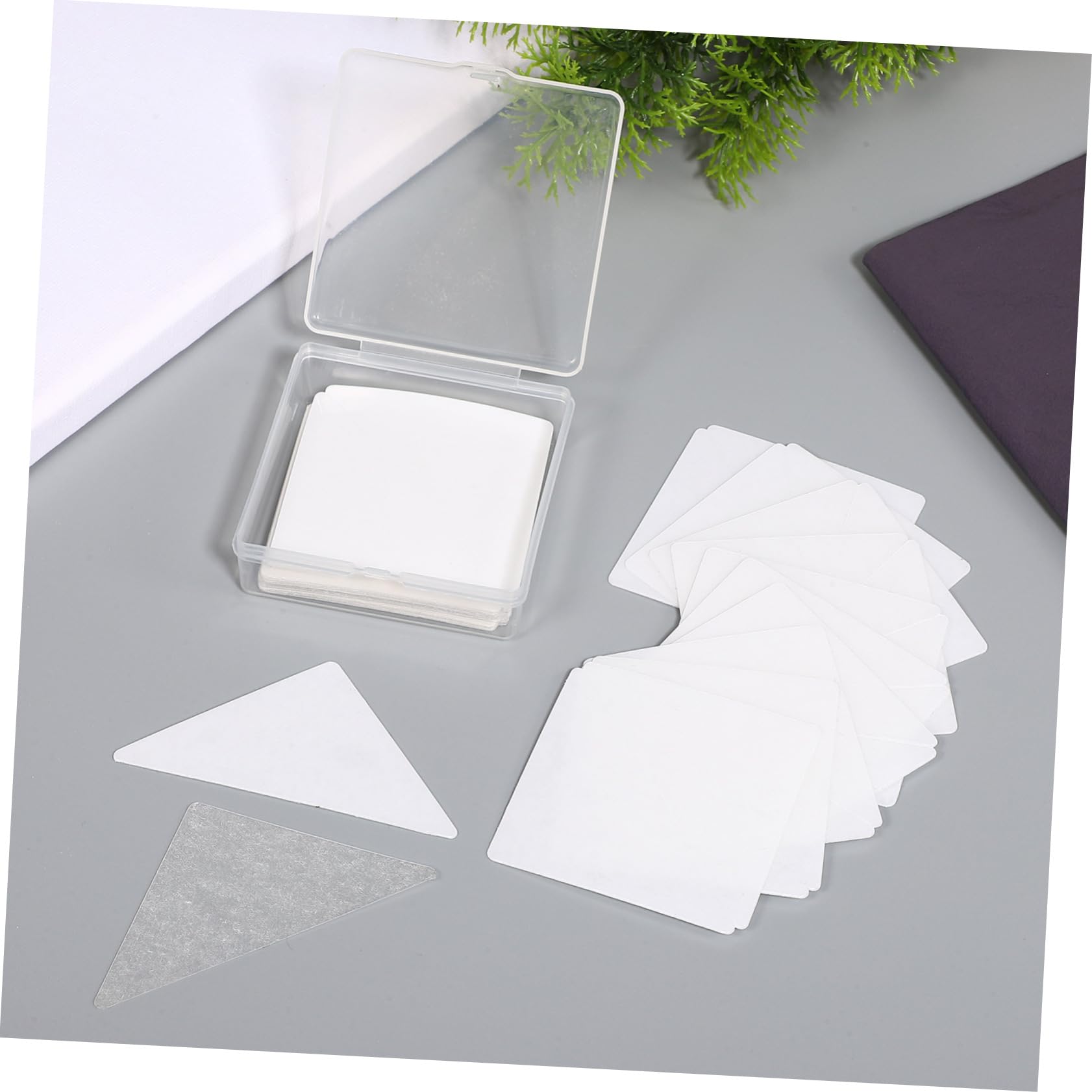 CALLARON 4sets Men's Suit Accessory Collar Support Stickers White Pvc Stays 60pcs*4