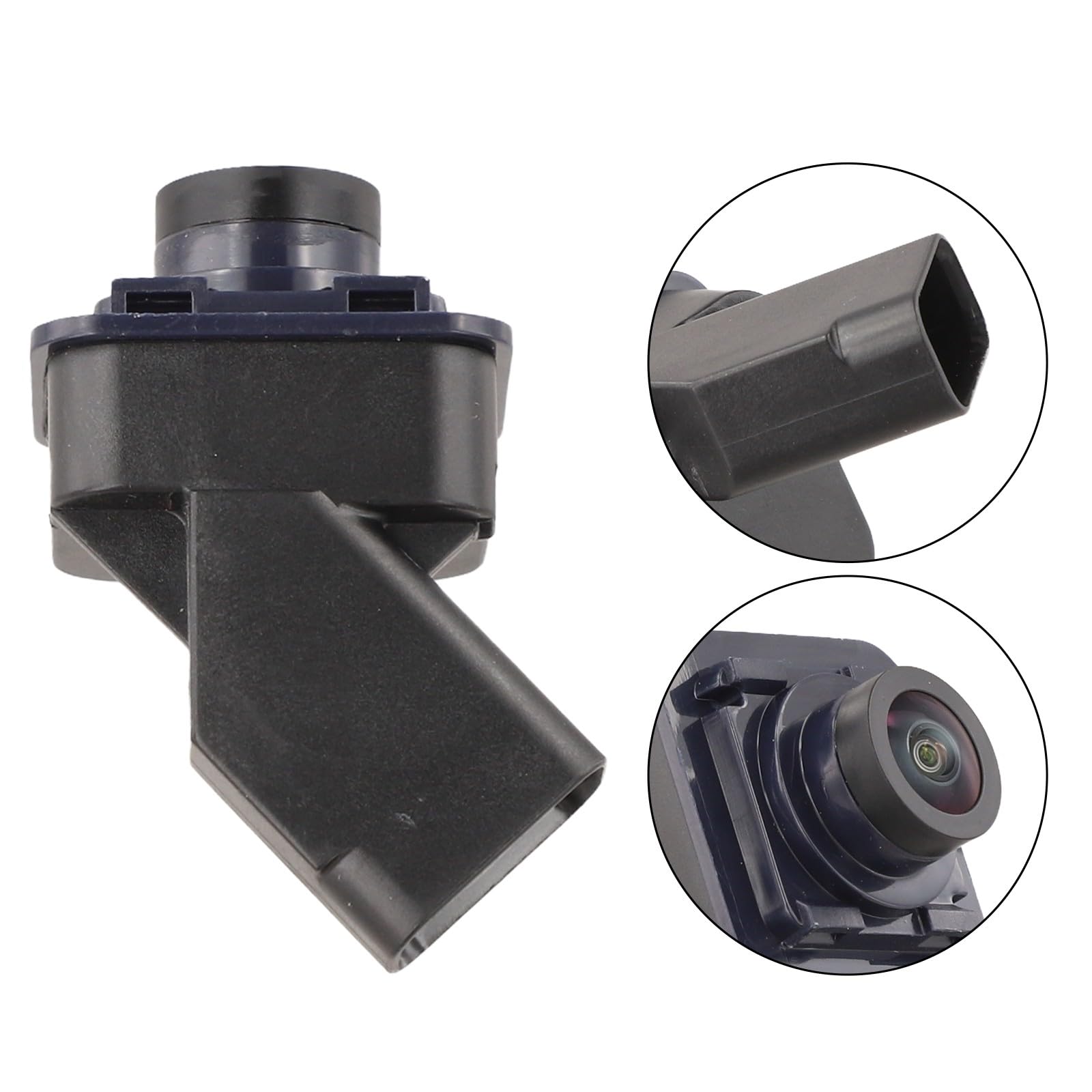 ReachMall Cámara de aparcamiento frontal F2GT-19H222-AD ABS para Ford Edge 2015 2016, repuesto de cara frontal, unidad negra