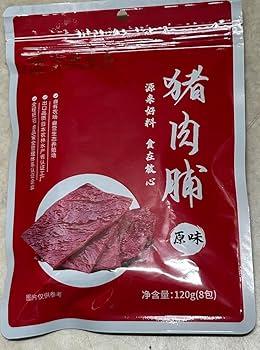 Amazon | 信華食品 猪肉脯 ポークジャーキーシート 120g 内含8