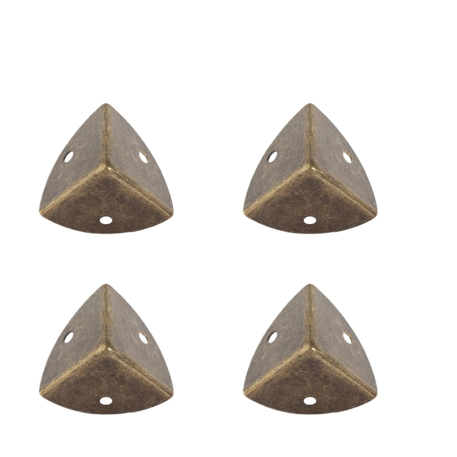 4 Szt. Czarny Antyczny Żelazny Narożnik Ochronny Vintage Dekoracyjna Metalowa Osłona Ochronna Do Mebli, Stołu, Biurka I Pudełka(Antique Bronze 4pcs)