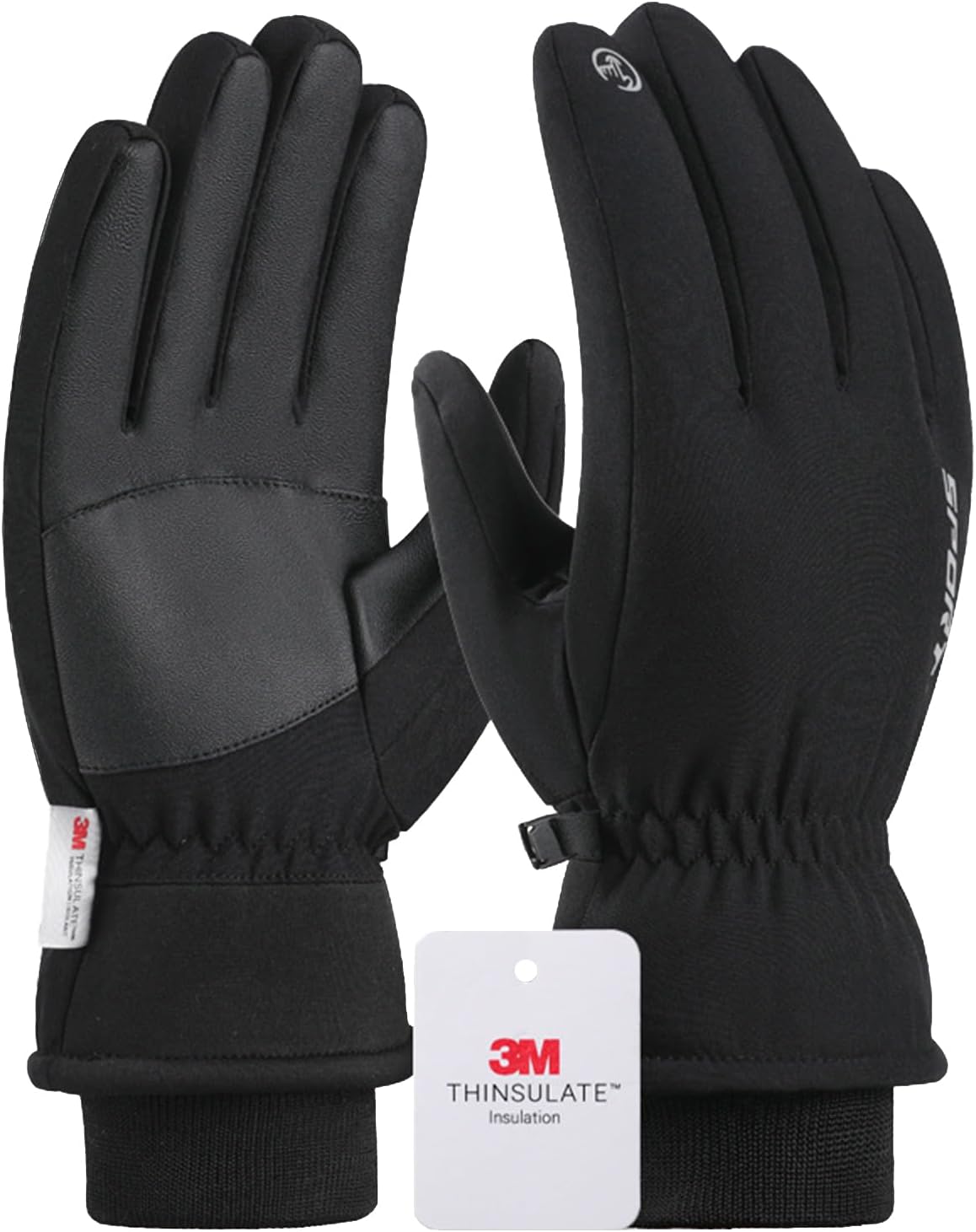 Ski Gloves, Snow Gloves for Cold Weather 3M Thinsulate Winter Gloves for Men Women, Warm Waterproof Anti-Slip Touchscreen for Skiing Snowboarding Outdoor Activities