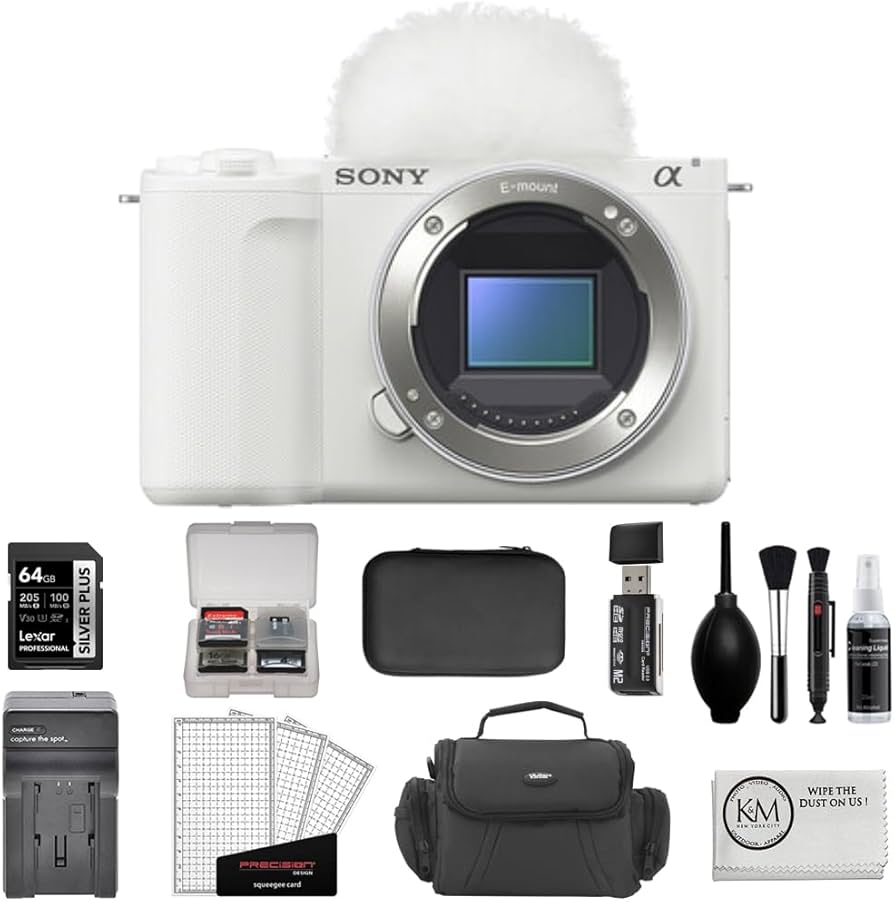 Amazon.com: Sony ZV-E10 II Mirrorless Camera | White Bundled with