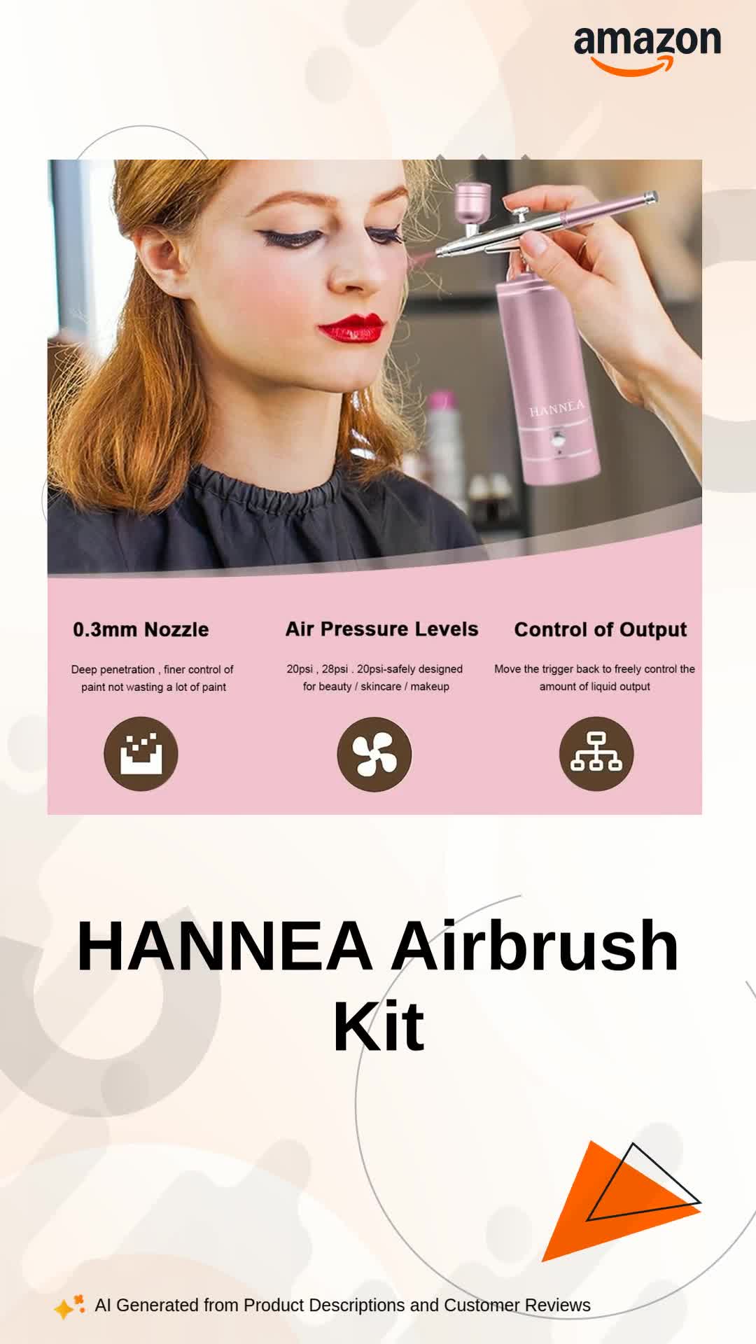 HANNEA® Airbrush-Kit Rechargeable Cordless Airbrush Compressor HANNEA® Airbrush-Kit Rechargeable Cordless Airbrush Compressor