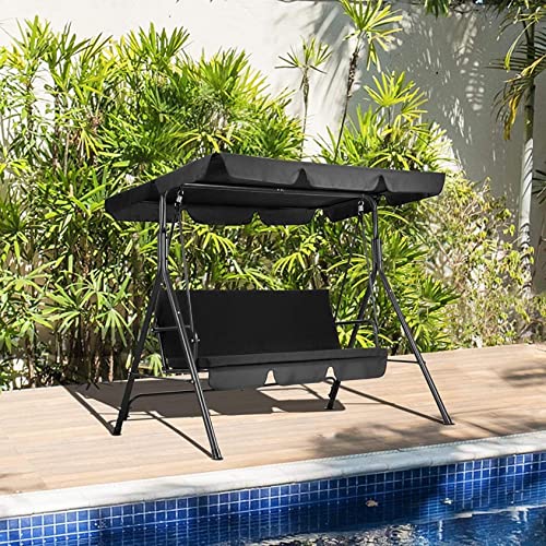 Toldo universal de repuesto para columpio impermeable de exterior de 3 plazas 5