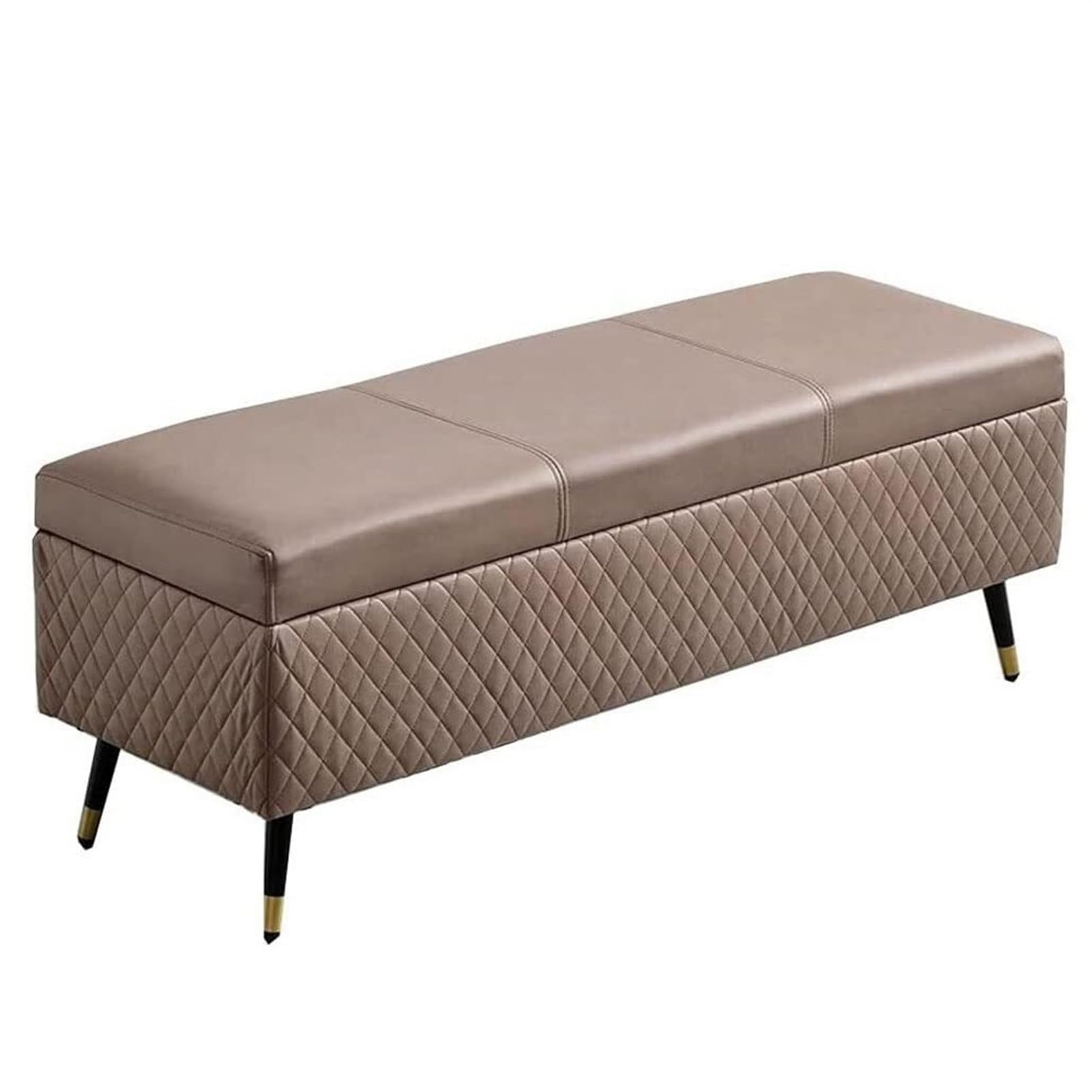 Coffre de rangement rectangulaire en tissu avec pieds métal