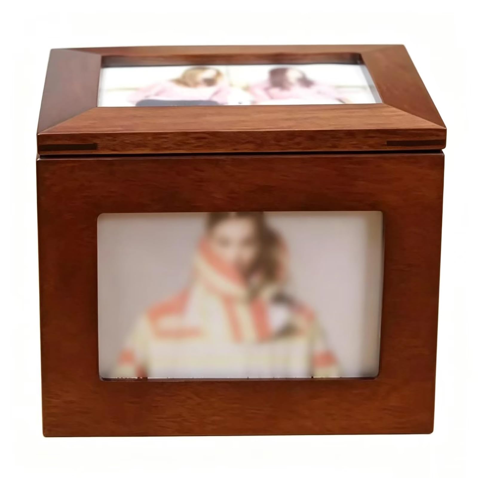 Boîte à Photos en Bois coffret de rangement d'album haut de gamme pour 100 photos
