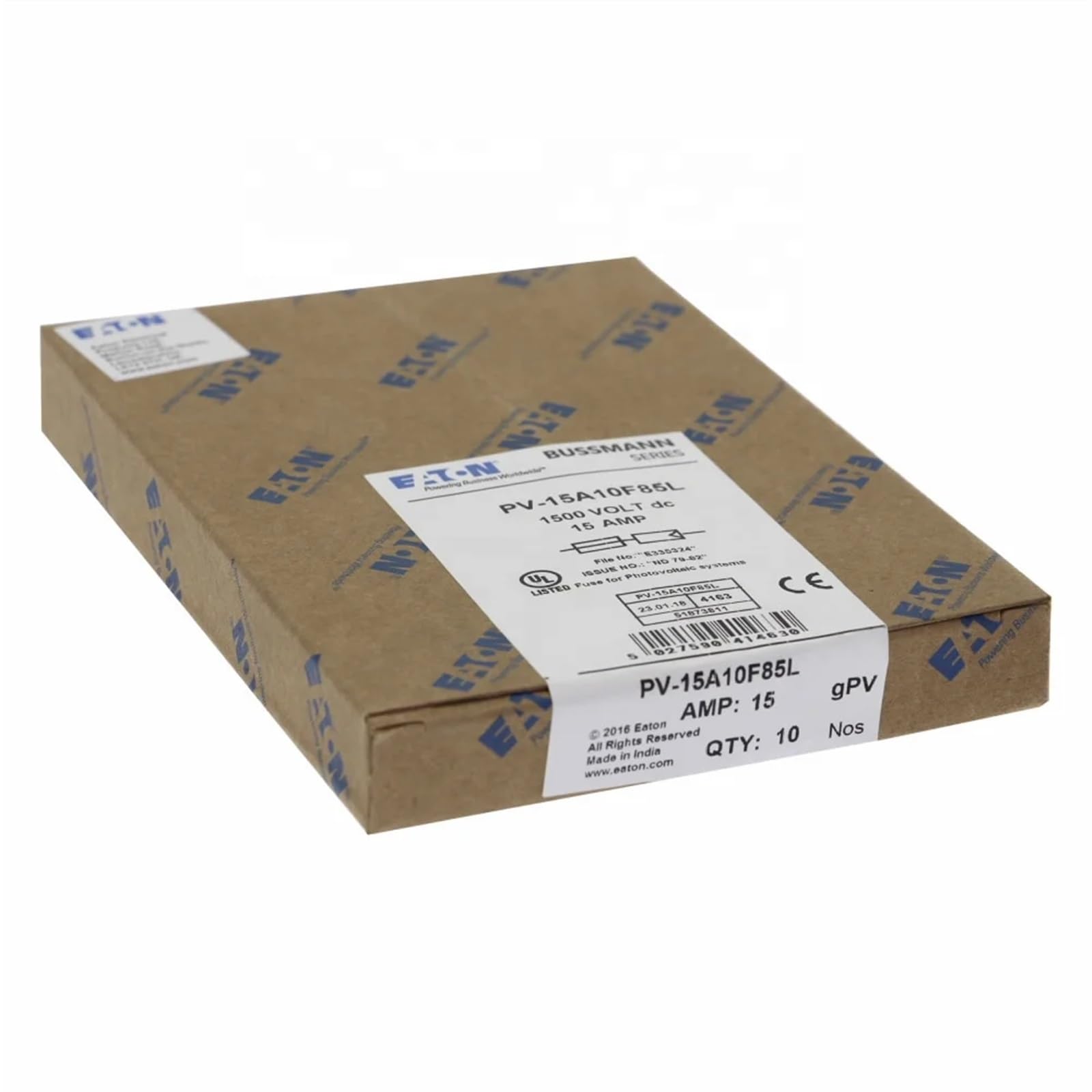 Portafusibili for Auto con Fusibile Termico Fusibile di Sicurezza a Bassa Tensione PV-3A/4A/10A/12A/15A/16A/20A/25A10F85L 1500VDC 10x85mm