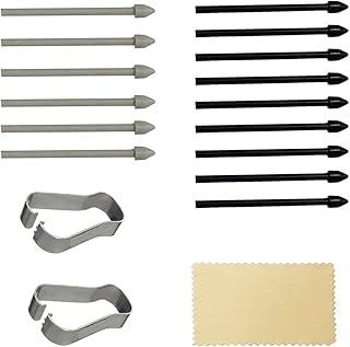(15pcs Pack) Tab s7 Stylus Pen Replacement Hard Nibs,Galaxy tab s7 Plus Pen Tips Replacement Parts for Samsung Galaxy tab s7,Tab s7 Plus (Black + Gray)