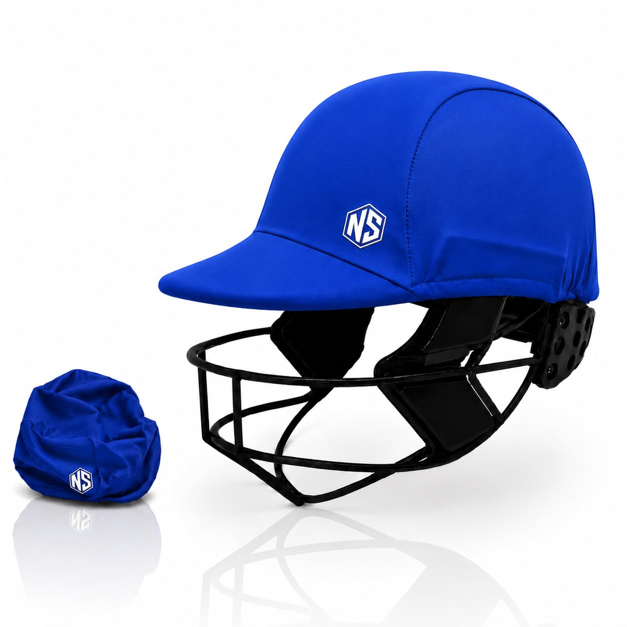 Nilaya Sports Cricket Helmet Outer Cover | Premium Stretchable Lycra Fabric | Universal Fit for Cricket Helmets Dust, Dirt & Scratch Protection Washable Reusable Protector Cover- Royal Blue Free Size-image-3