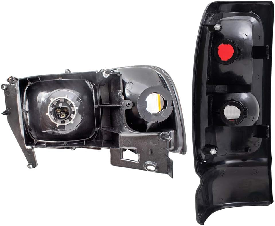 Brock Replacement Set Headlights with Corner Lamp and Tail Lights Smoked Back Up Lens