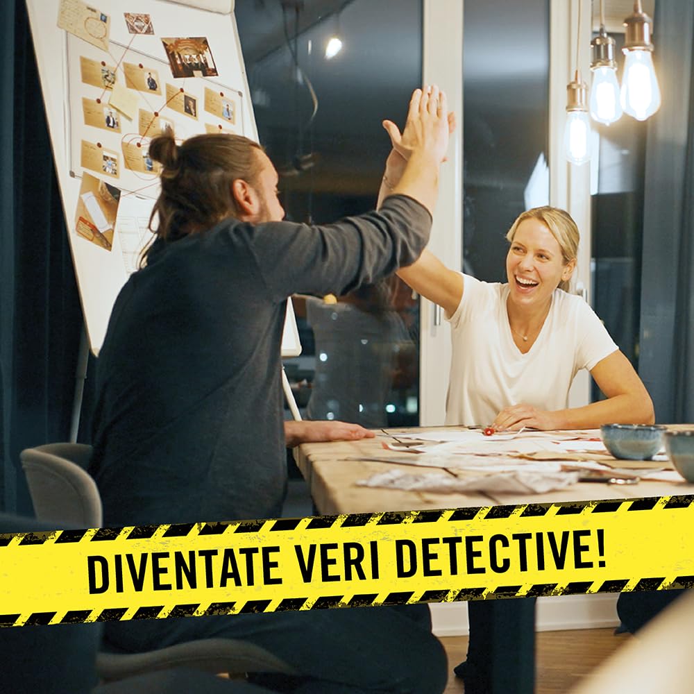 Hidden Games Luogo del Reato – Il caso di Villasetia – Gioco investigativo, tipo Escape Room da tavolo, giochi nascosti, risolvi un caso, detective gioco, caso da risolvere