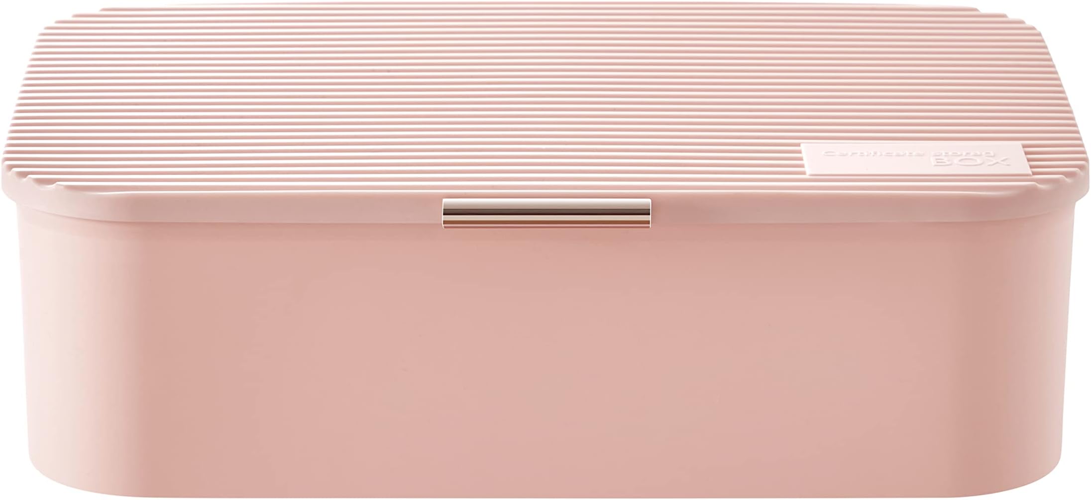 File Box Certificate Reservation Box Family Office Storage Box with a cover storage box important document organizer (three layers, Pink)