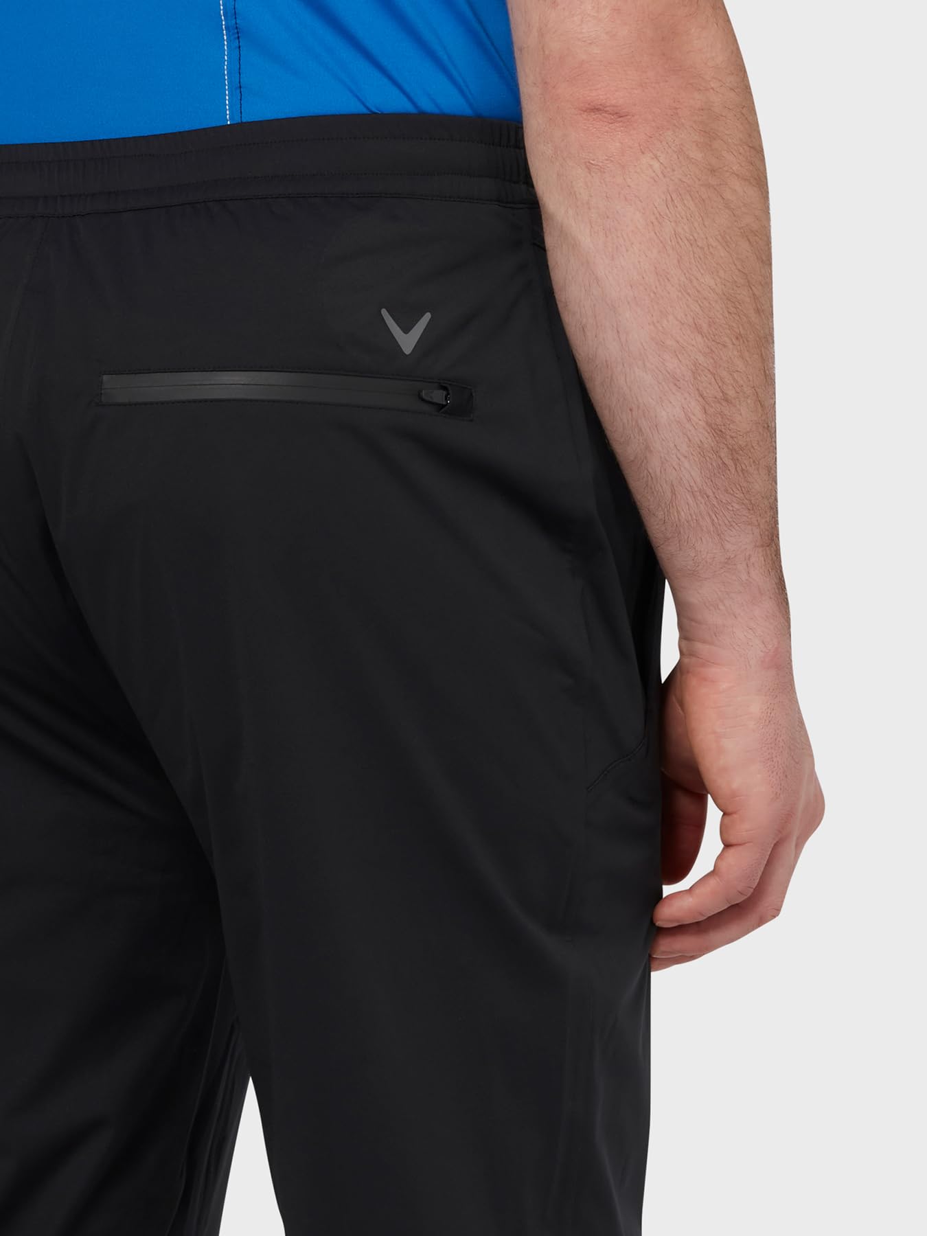 Callaway Pantalon de Golf pour Homme, imperméable, série météo, léger et Respirant, Noir Caviar