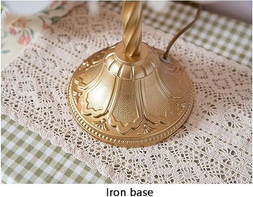 Miniatura 4 de NOLLAM Lámparas de Mesa - Lámpara de mesa con campanilla de viento, lámpara de noche de lujo con colgante de concha vintage dorada para sala de