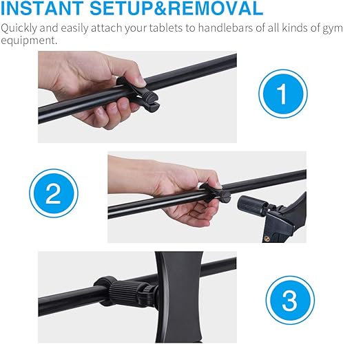 Miniatura 7 de Soportes de tableta para soportes de micrófono, se adapta a tabletas y teléfonos inteligentes de 4.7 a 12.9 pulgadas