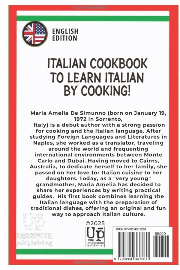 A TAVOLA 2! ITALIAN COOKBOOK TO LEARN ITALIAN BY COOKING! SWEET AND SAVORY PASTRIES.: 36 Step-by-Step Recipes + 495 Word Vocabulary + 90 Phrases for ... Language and Lifestyle Kitchen Accademy!) - Image 2