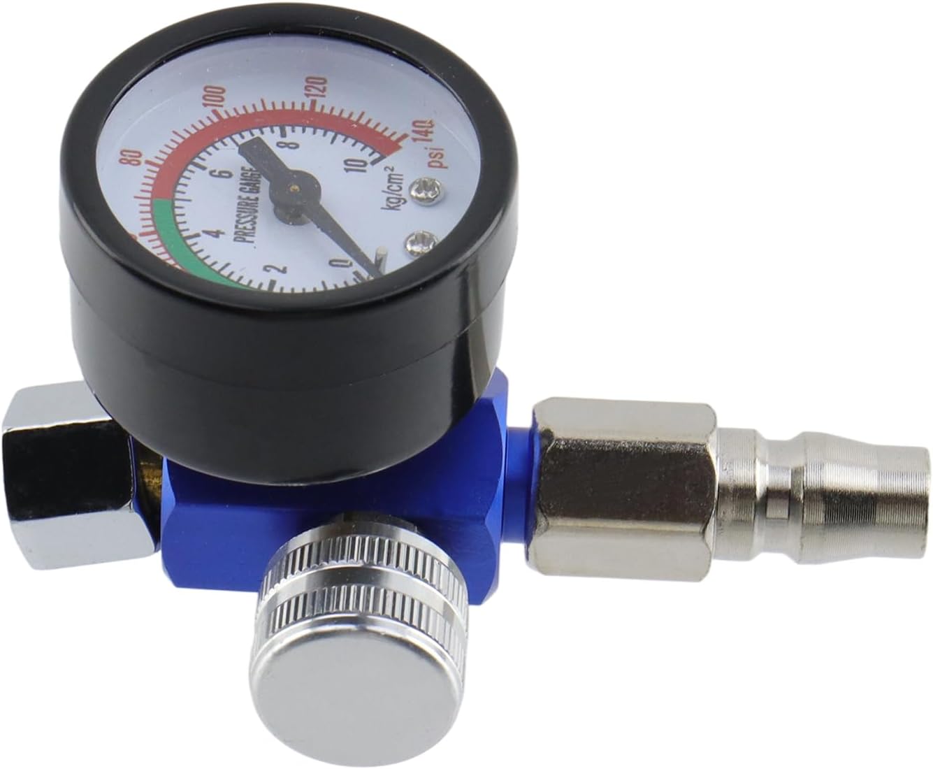 Air Compressor Regulator Valve with Pressure Gauge and Air Plug G1/4 Thread for Air Compressor and Air Tools