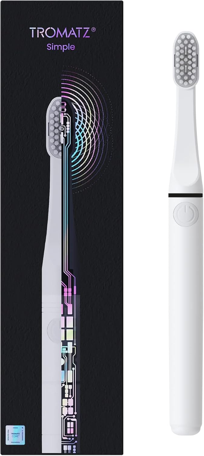 Tromatz Simple Battery Powered Toothbrush for Adults and