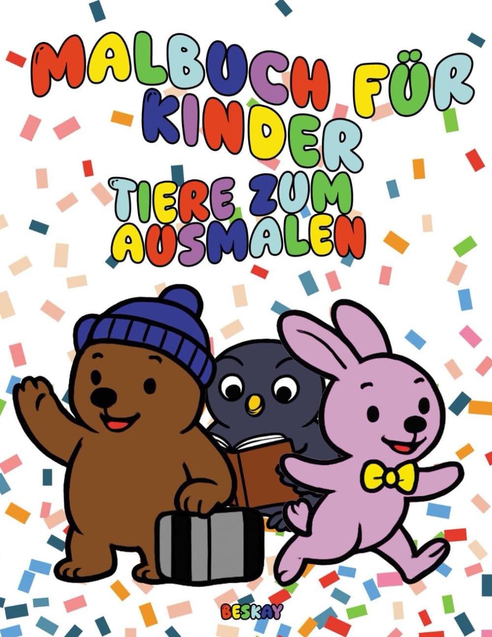 Ausmalbuch für Kinder - Tiere