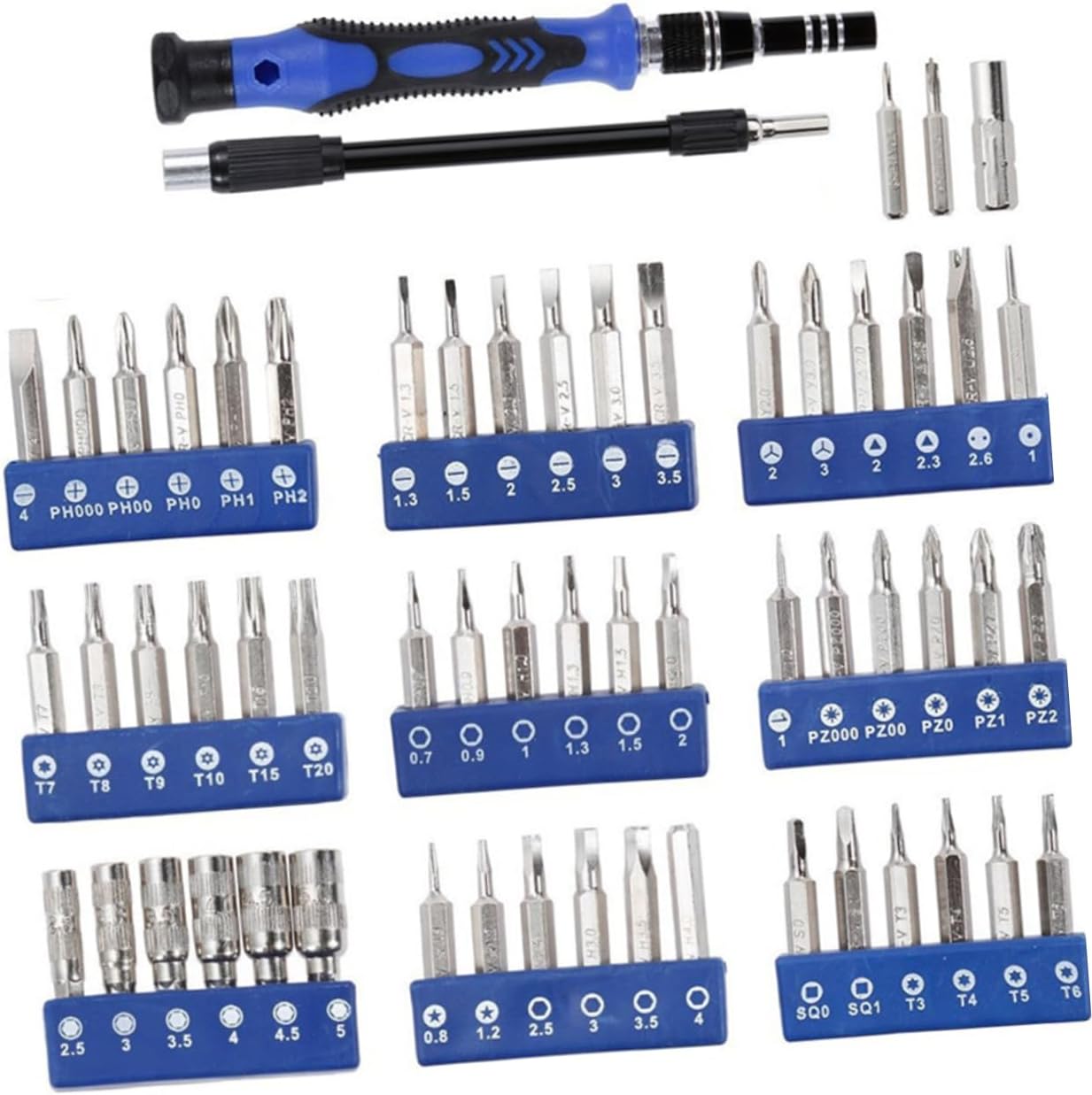 HEMOTON Multifunctional Precision Screwdriver Kit with Aluminum Case 60 Bits Precision Laptop