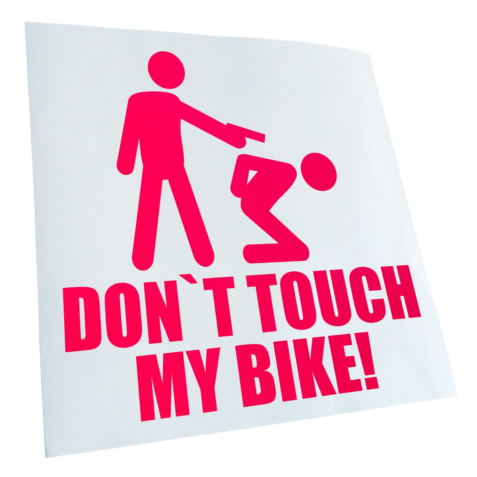 Kiwistar - Car Sticker - Dont Touch My Bike! Sticker for Car, Laptop, Bicycle, Truck, Motorcycle Multi-Coloured JDM Decal Racing