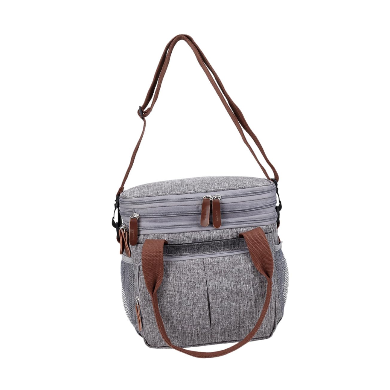 ABOOFAN Wasserdichte Lunchtasche Großzügig Tragbar Isoliert für Outdoor mit Netztaschen an Beiden Seiten aus Hochwertigem für Brotdose Snacks und Obst