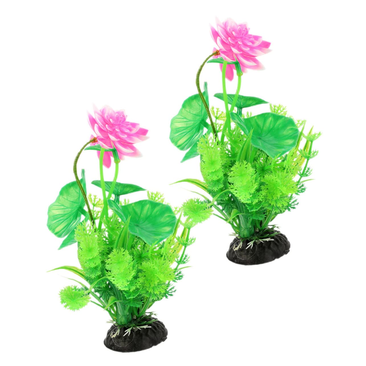 Happyyami 5 Juegos Paisajismo del Acuario Suministros para Peceras Picos De Riego Aire Artificial Plants Aqua Plant Accesorios para Peceras Decoraciones Planta De Pecera 2 Piezas * 5