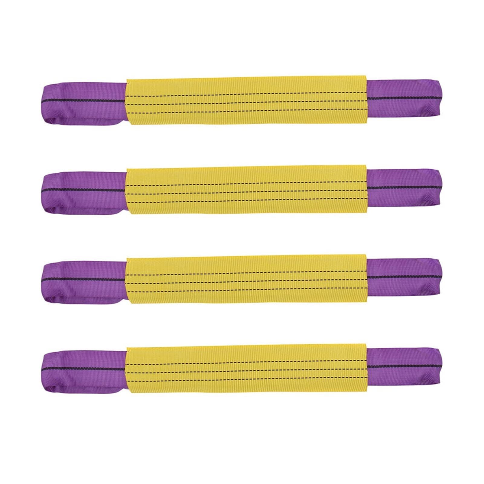 Rueda de aleación de recuperación de 500mm, 4 Uds., Correas de Enlace de Seguridad, transportador de Remolque, Correas de Remolque Amarillas/moradas, Accesorios for Coche