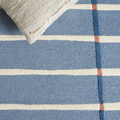 Image of Hand Tufted Wool Carpets Anti Shedding Rug Modern Carpets for Living Room Size 12x16 Feet