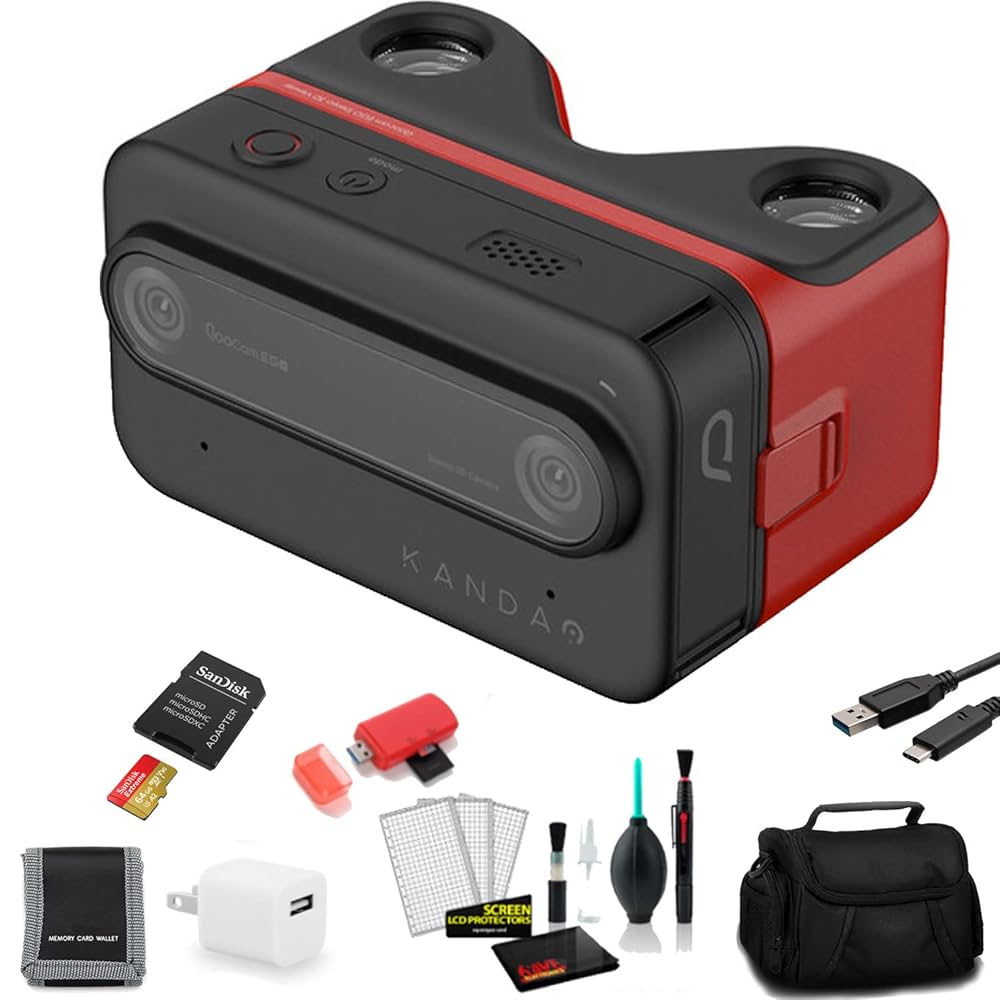 Amazon | Kandao QooCam EGO 3Dカメラ (ブラック) メモリー