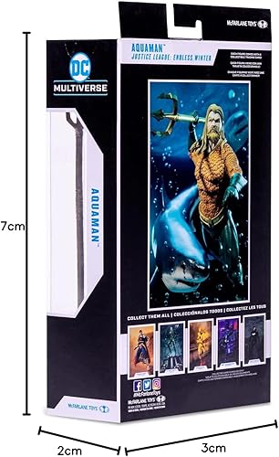 Miniatura 11 de McFarlane Toys DC Multiverse Aquaman (Endless Winter) Figura de acción de 7 pulgadas con accesorios