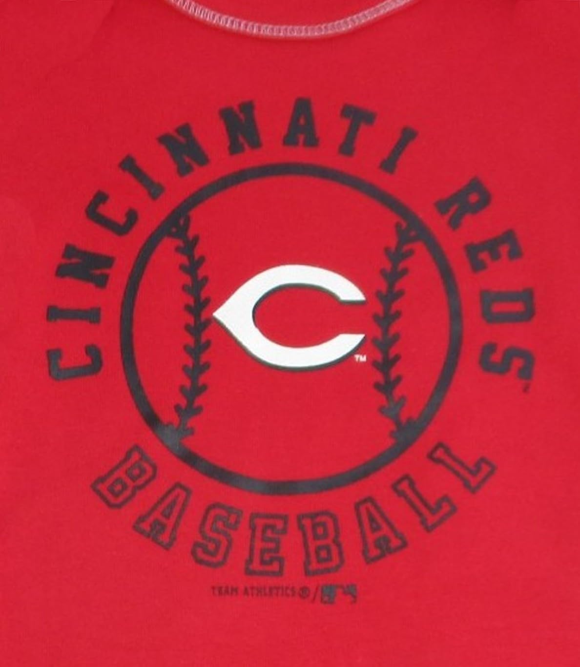 VF Cincinnati Reds Team Logo Infant Creeper Bodysuit - Team Colors (Red, 3-6 Months, Cincinnati Reds)