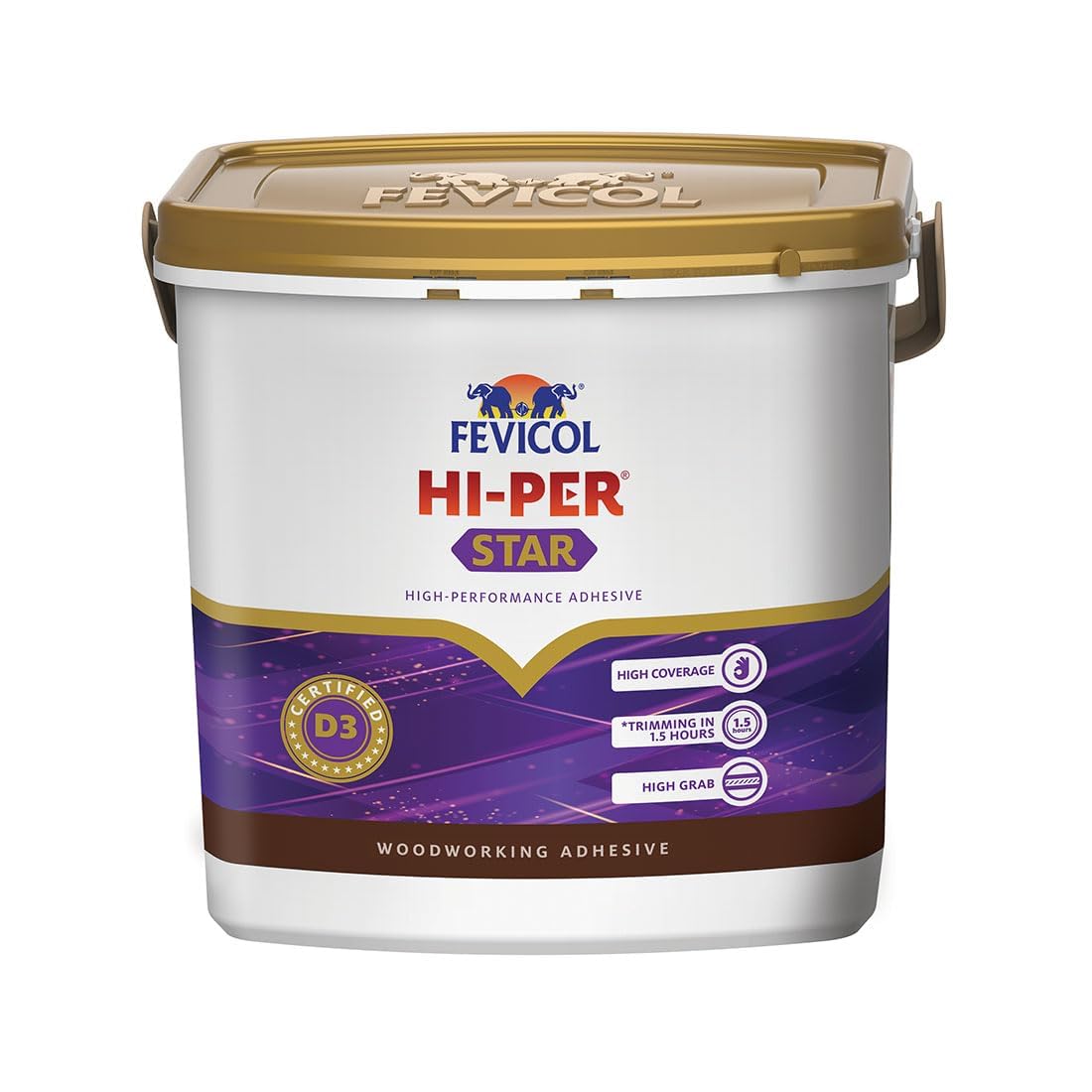 Pidilite Fevicol Hi-PER Star, 10kg- Technologicaly Advance waterproof woodworking Adhesive, Anti Bubble Formula, Faster Grab, Easy to Use-image-37