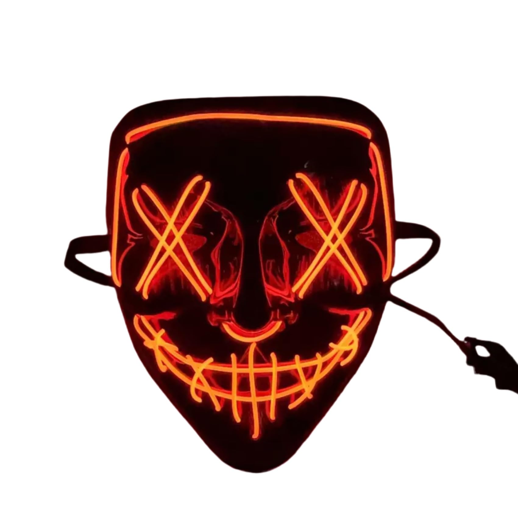 Halloween Mask LED Light up Mask Scary mask for Festival Cosplay Halloween Costume Masquerade Parties