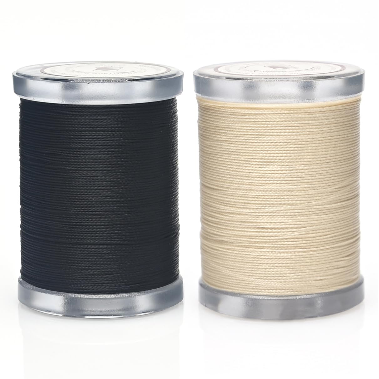 Selric 300Yards Extra Strong Bonded Nylon Thread - Black and Beige
