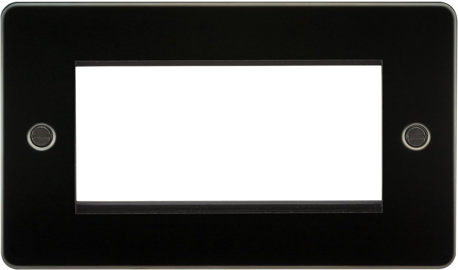 Flat Plate 4G Modular faceplate - Gunmetal